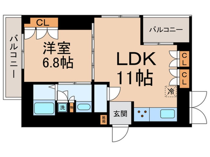 間取図 フロンティアテラス目黒