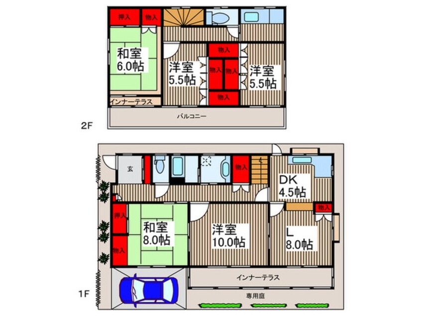 間取図 氷川町貸家