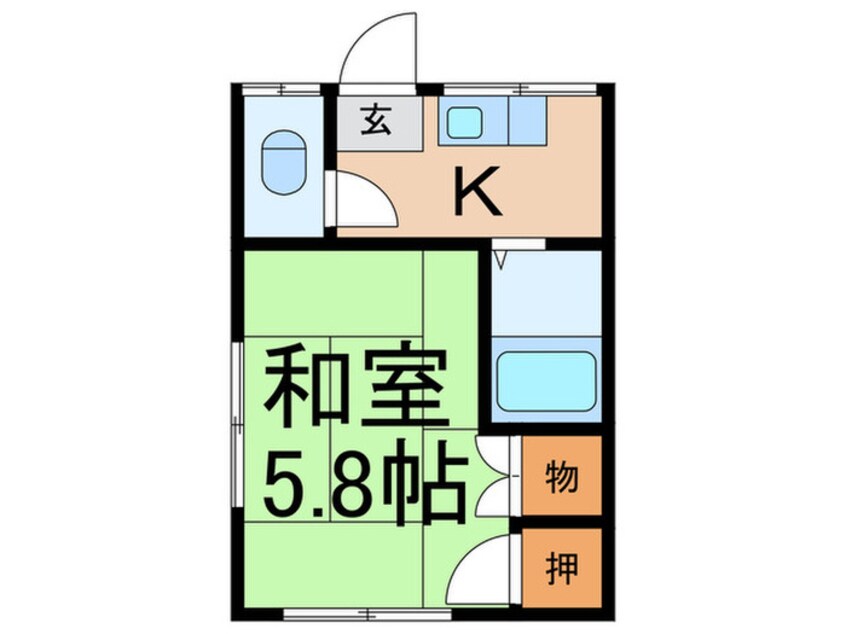 間取図 鈴木ハイツ