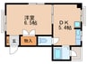 ベルメゾン板橋 1DKの間取り
