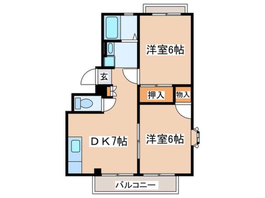 間取図 グリ－ンハイツＡ