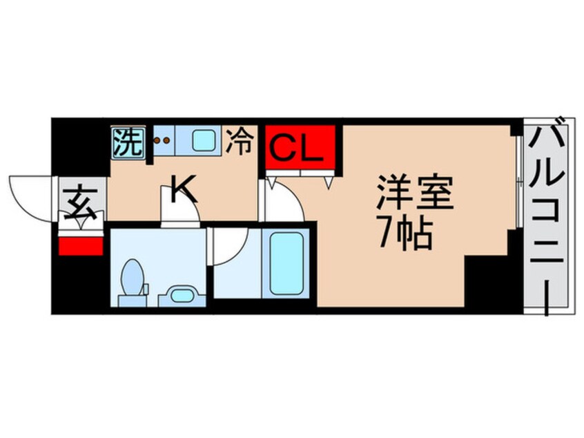 間取図 プレール・ドゥーク梅島(1001)