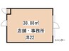 エクレール東林間 1Rの間取り