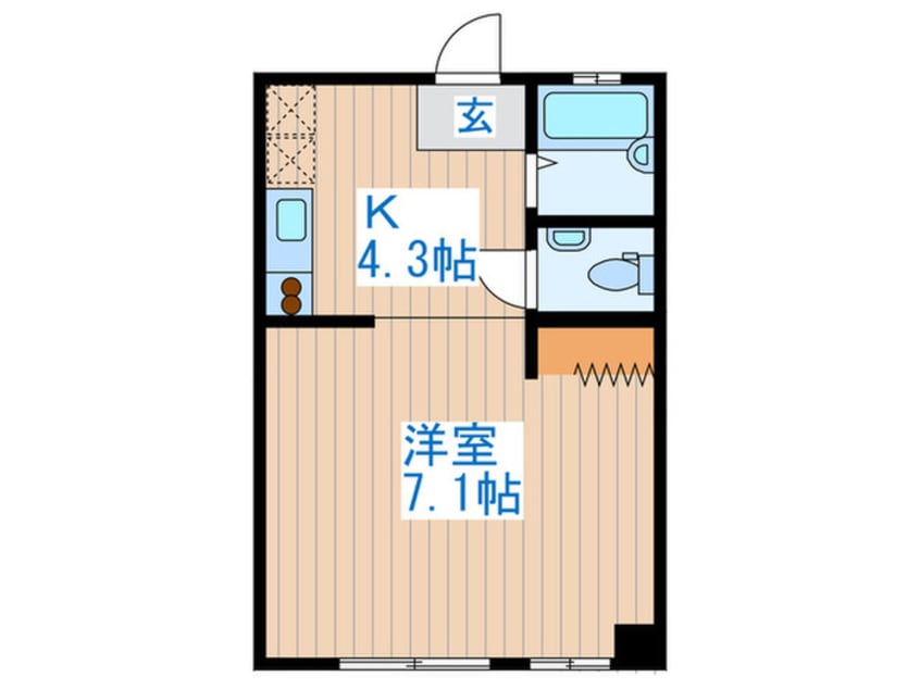 間取図 ユキ赤堤シティコ－ポ