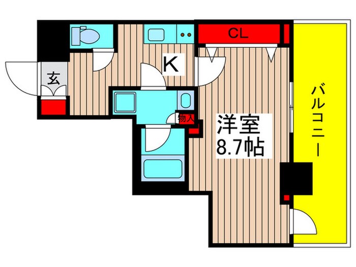 間取り図 プレール・ドゥーク梅島(204)