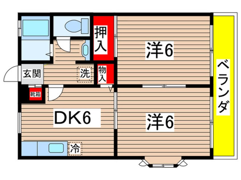 間取図 アドバンス多摩Ａ