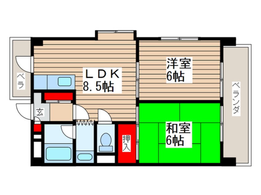 間取図 マンション・トイピア