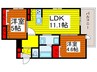 ヴィステリオ 2LDKの間取り