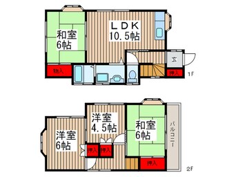 間取図 西大輪戸建