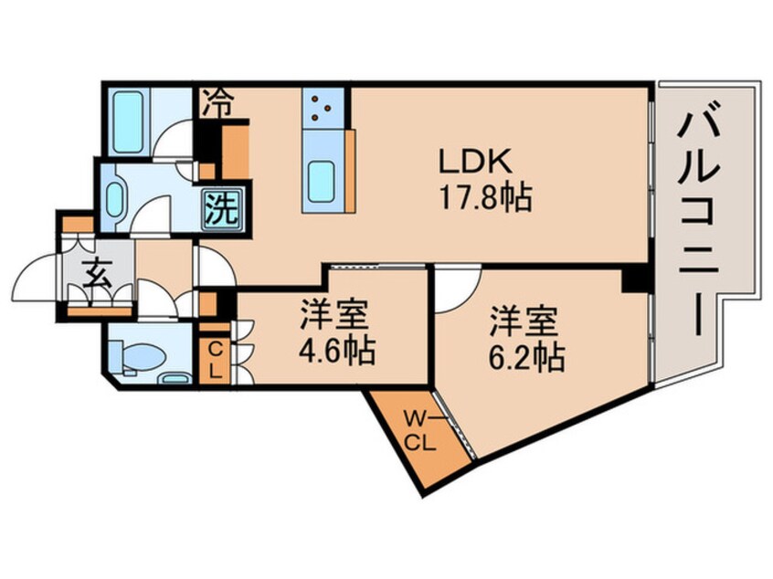 間取図 ﾊﾟｰｸﾀﾜｰ勝どきｻｳｽ棟(908)