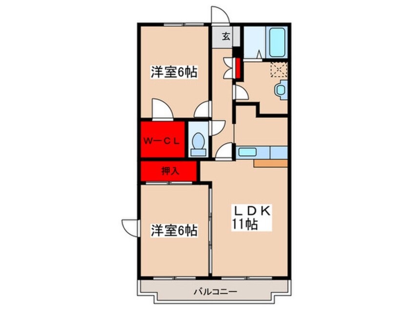 間取図 ブールヴァル秦野