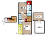 Ｄａｗｎ 1LDKの間取り