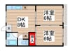 メゾン野口Ａ 2DKの間取り