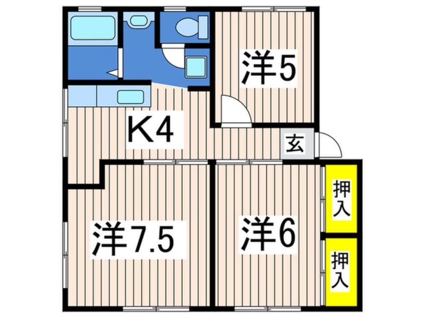 間取図 マリンハイツ