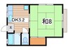 ハイツ石川 1DKの間取り