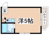 国都マンション常盤台 1Rの間取り