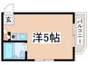 国都マンション常盤台 1Rの間取り