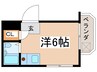 国都マンション常盤台 1Rの間取り