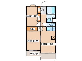 間取図 PLENDY-HILLS 高幡不動