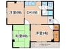 レジデンス香川Ⅰ 3DKの間取り