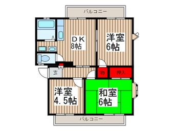 間取図 ディアコート