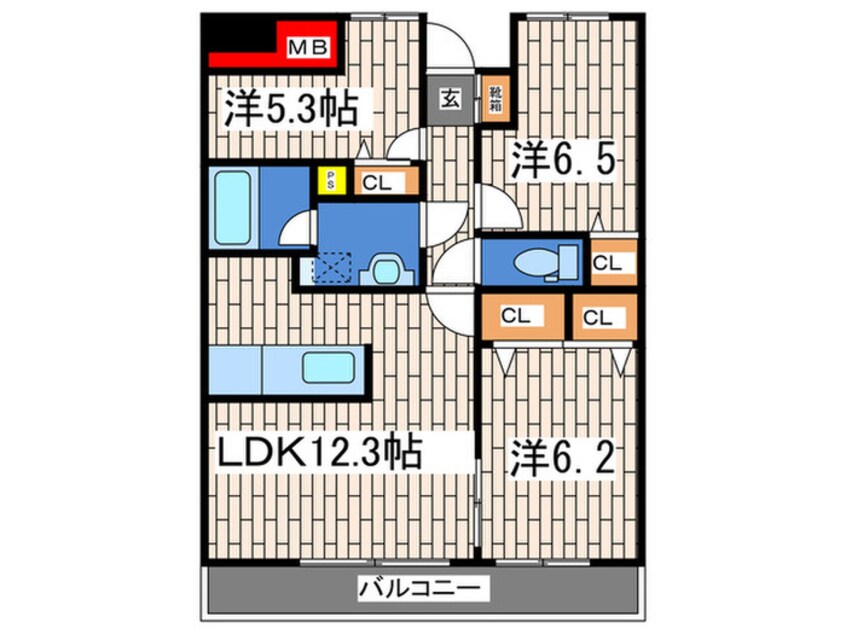 間取図 グランドエンブレム横浜