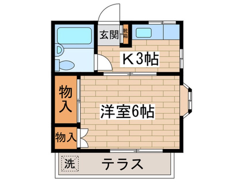 間取図 調布ﾊｲﾂ