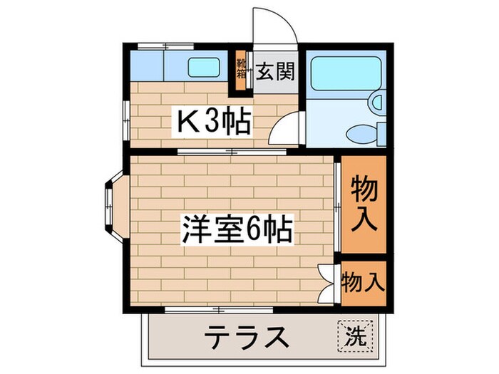 間取り図 調布ﾊｲﾂ