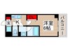 S-RESIDENCE行徳 1Kの間取り