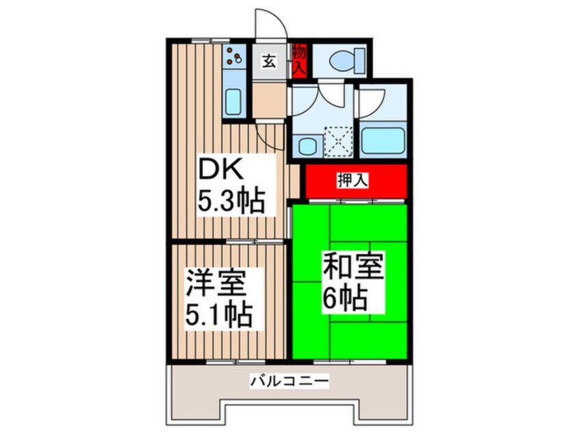 間取図 エスポワ－ル南浦和