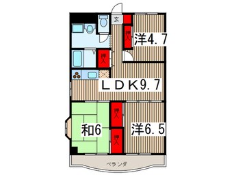 間取図 飯能サンプラザ