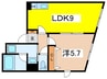 レピュア板橋本町レジデンス 1LDKの間取り