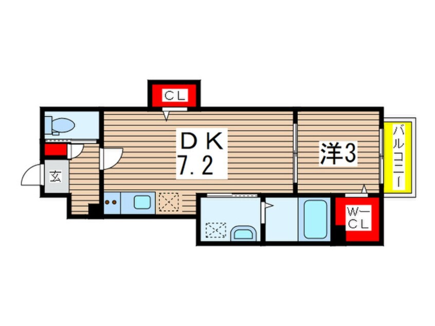 間取図 AJ都賀