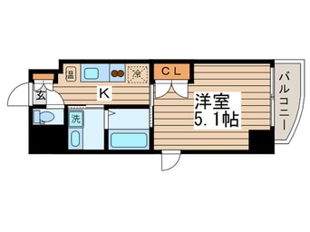 間取図 ウィルテラス西大島