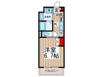 間取図 ウィルテラス西大島
