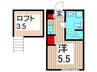 ソレイユ北綾瀬 1Rの間取り
