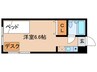エルスタンザ世田谷千歳 1Rの間取り