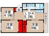 川上マンション 3LDKの間取り