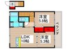グランベールS5 2LDKの間取り