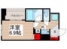 アンセラジオ新越谷 1Kの間取り