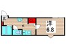 MELDIA北綾瀬Ⅴ 1Kの間取り