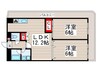 アシエント西葛西 2LDKの間取り