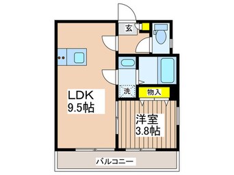 間取図 仮）昭島市朝日町３丁目Ⅰ