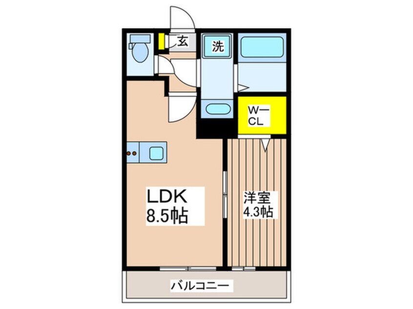 間取図 仮）昭島市朝日町３丁目Ⅰ