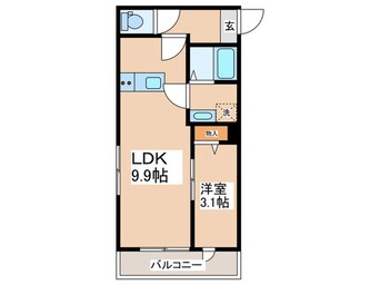 間取図 仮）昭島市朝日町３丁目Ⅰ