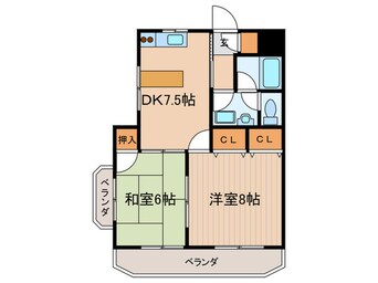 間取図 プランド－ル恋ケ窪