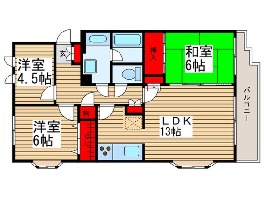 間取図 トーユーハイム津田沼