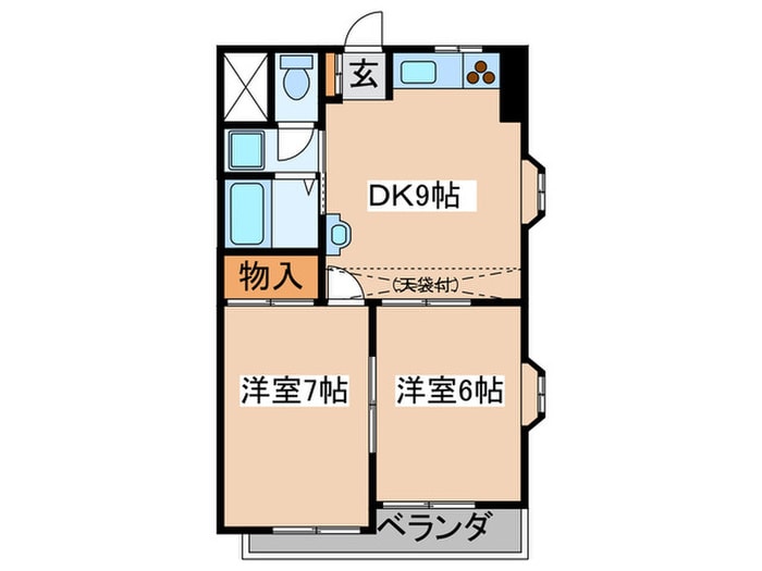 間取り図 ペガサスコ－ポＰａｒｔ２
