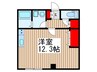 クイーンズ滝不動 1Rの間取り