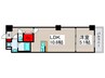 アルファコート西新井 1LDKの間取り